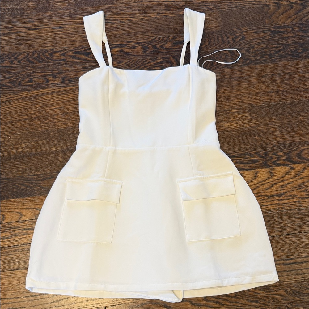 White Romper Dress